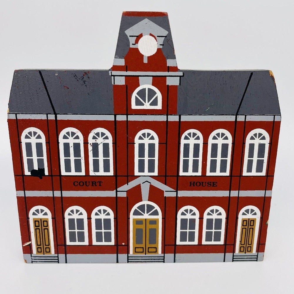 Vintage The Cat's Meow Liberty Street Series County Courthouse Signed  1988